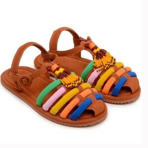 FARM Rio Rainbow Beaded Sandals — NIB